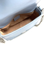 GG Marmont Mini Top Handle Bag Blue