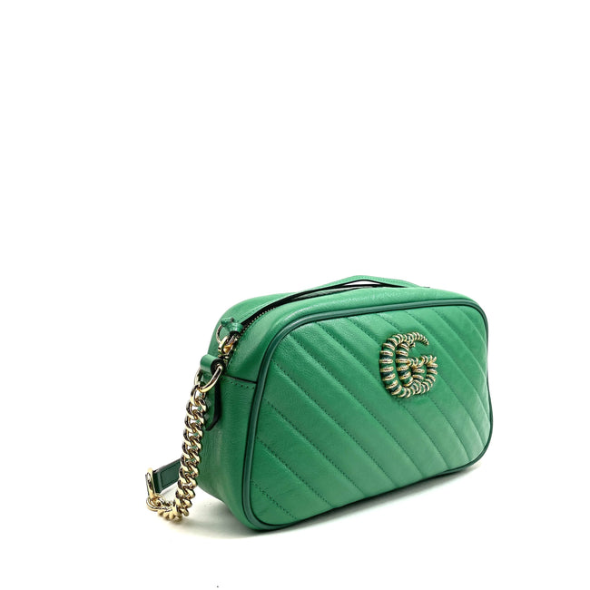 GG Marmont Shoulder Bag - Green Main Image