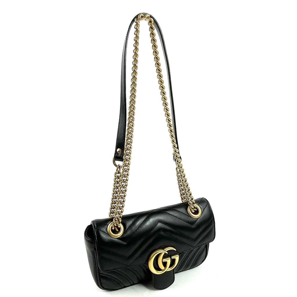 GG Marmont Small Matelassé Shoulder Bag