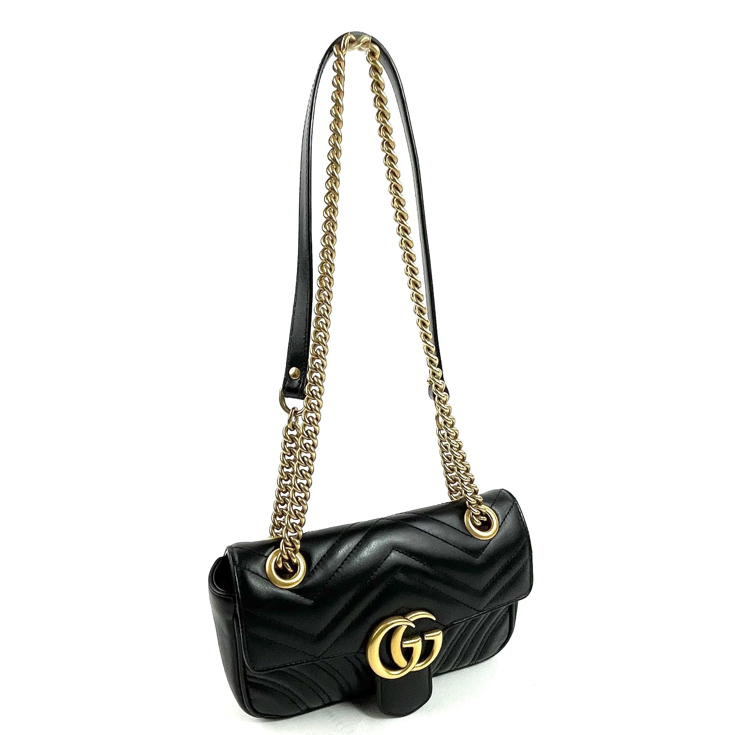 GG Marmont Small Matelassé Shoulder Bag