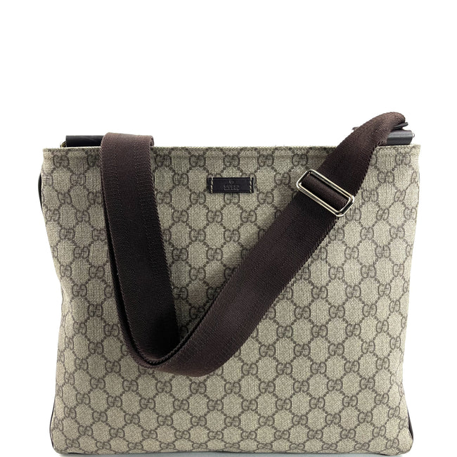 GUCCI GG Supreme Flat Messenger Bag Hover Image