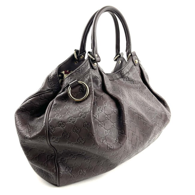 GUCCI Signature Large Sukey Tote Brown Main Image