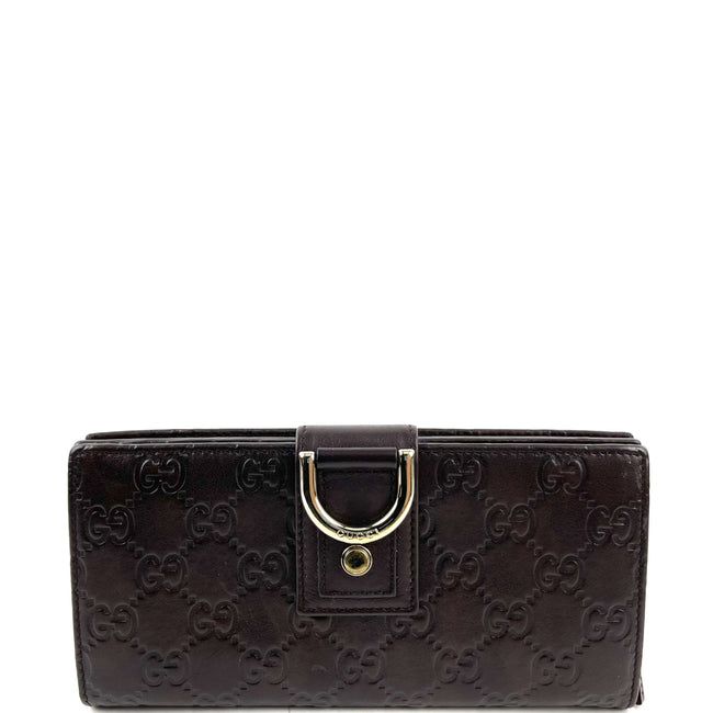 Guccissima Leather Abbey Wallet Brown Hover Image