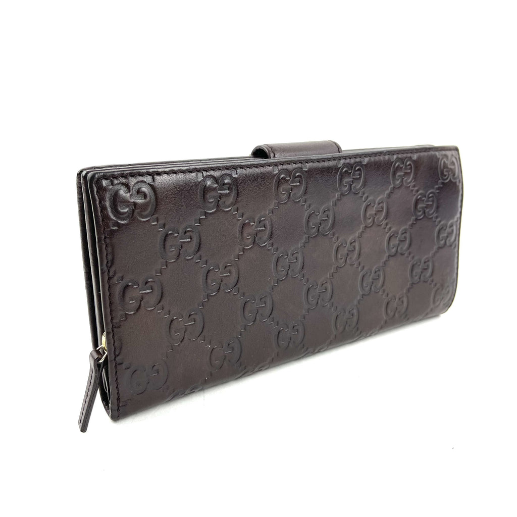 Guccissima Leather Abbey Wallet Brown