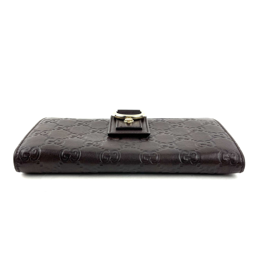 Guccissima Leather Abbey Wallet Brown
