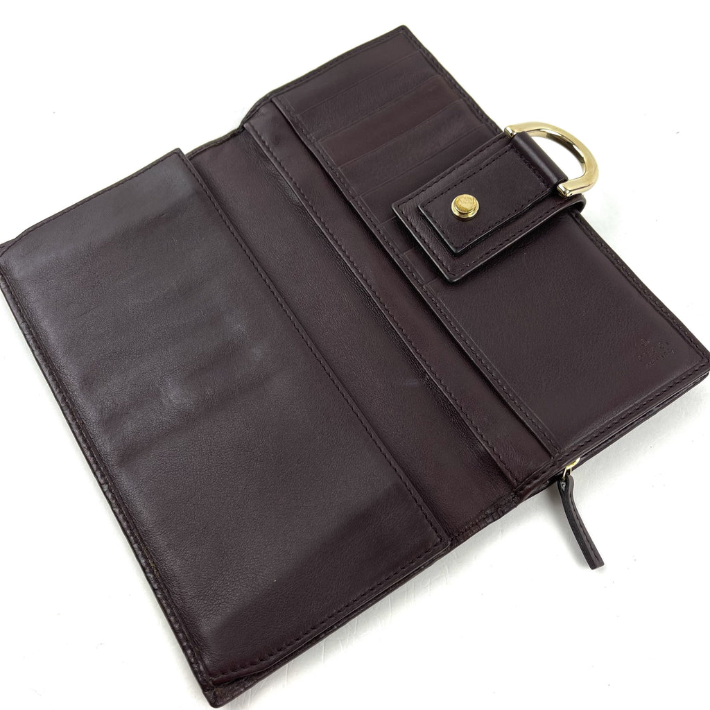 Guccissima Leather Abbey Wallet Brown