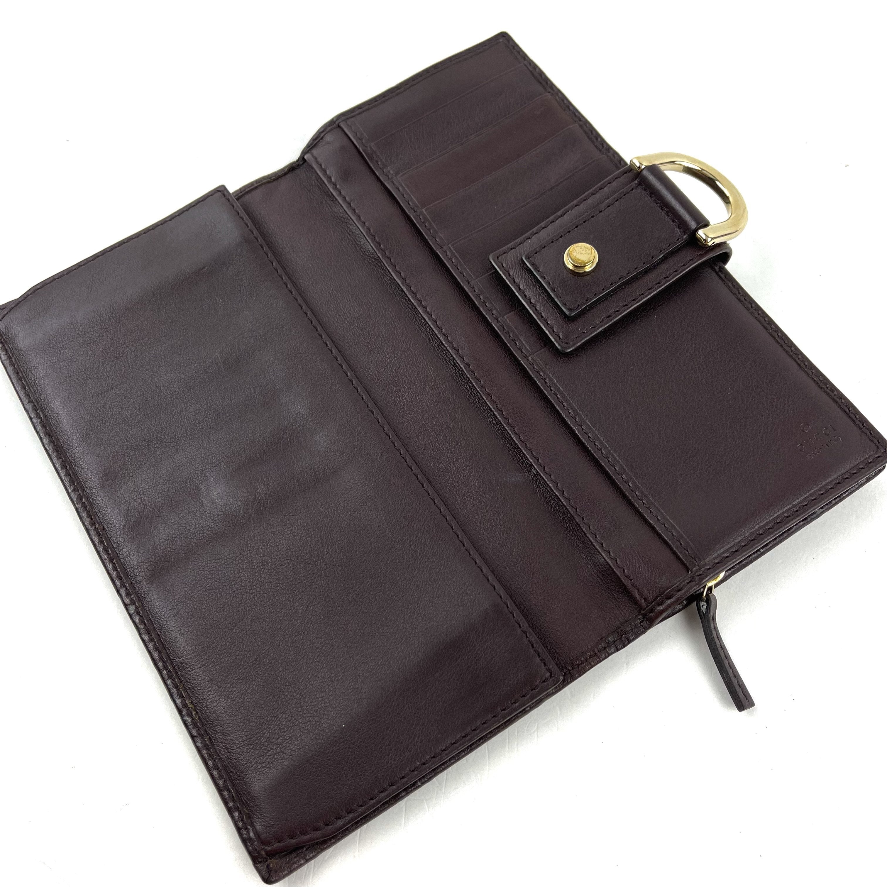Guccissima Leather Abbey Wallet Brown
