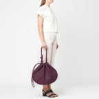 INA BAG LARGE PEBBLE BORDEAUX