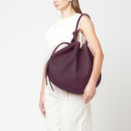 INA BAG LARGE PEBBLE BORDEAUX