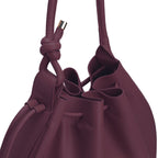 INA BAG LARGE PEBBLE BORDEAUX
