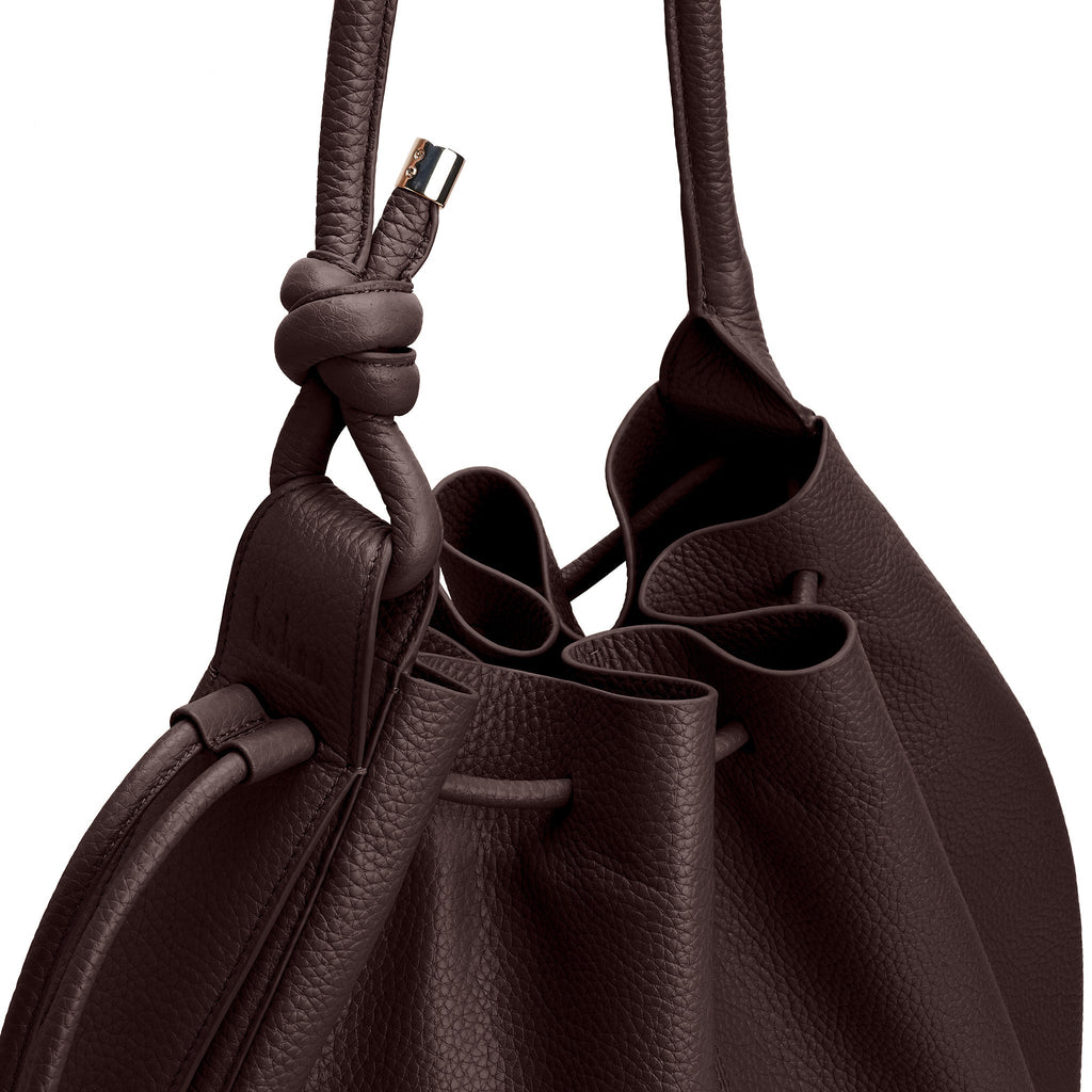 INA BAG LARGE PEBBLE CACAO