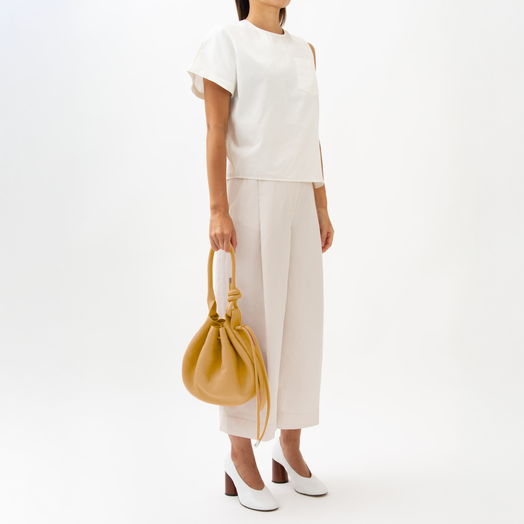 INA BAG MEDIUM PEBBLE BISQUE