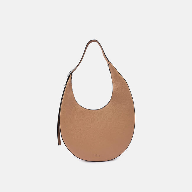 INA CRESCENT BAG LARGE PEBBLE ALMOND Hover Image