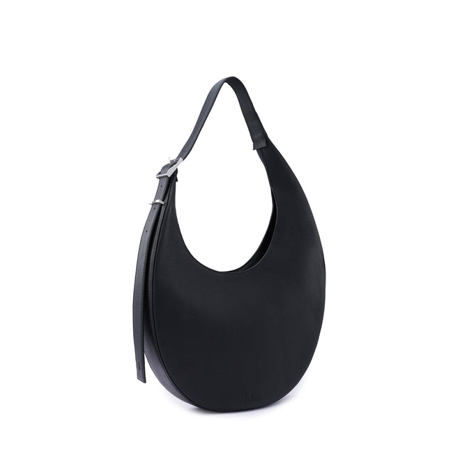 INA CRESCENT BAG MEDIUM PEBBLE BLACK Main Image