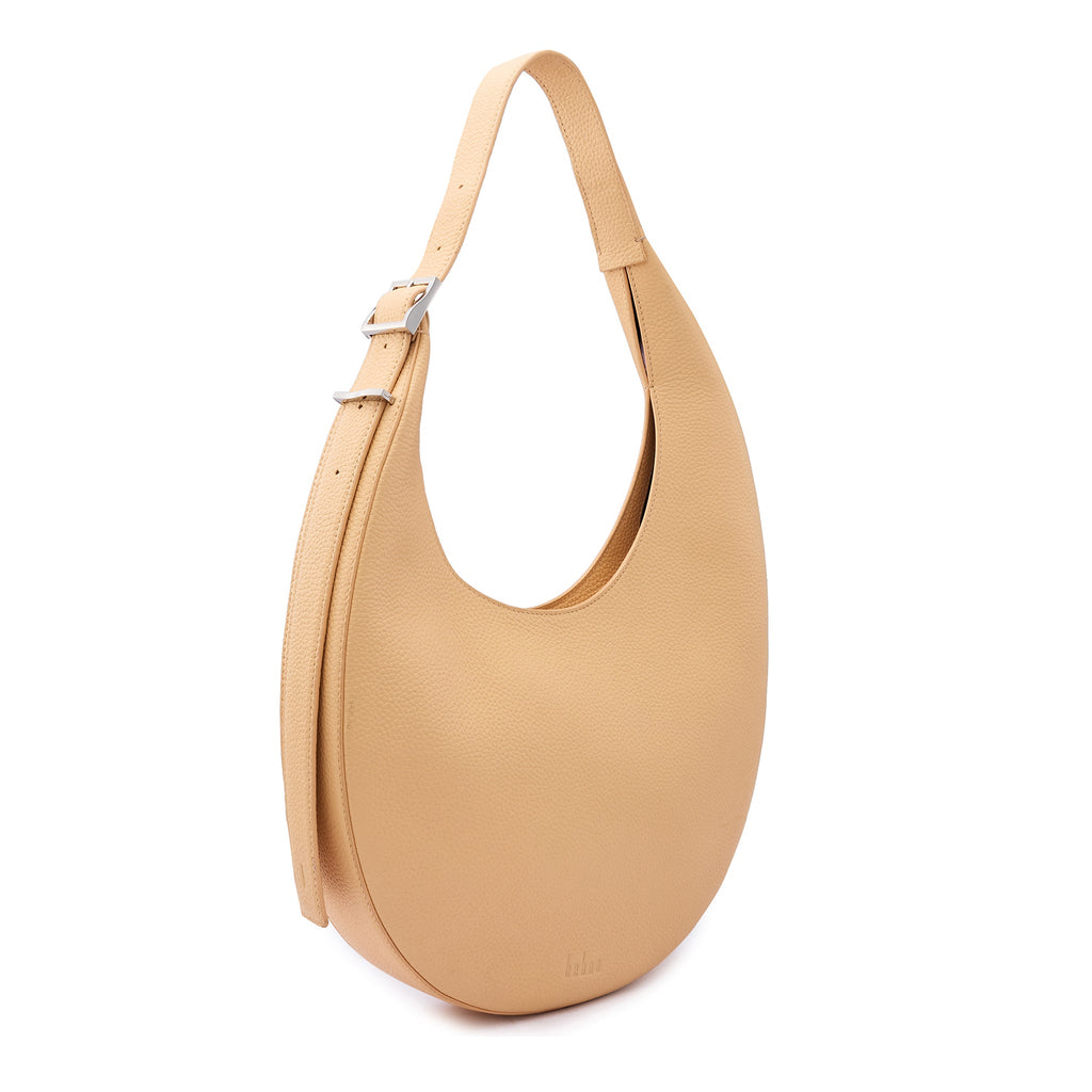 INA CRESCENT BAG LARGE PEBBLE PEACH