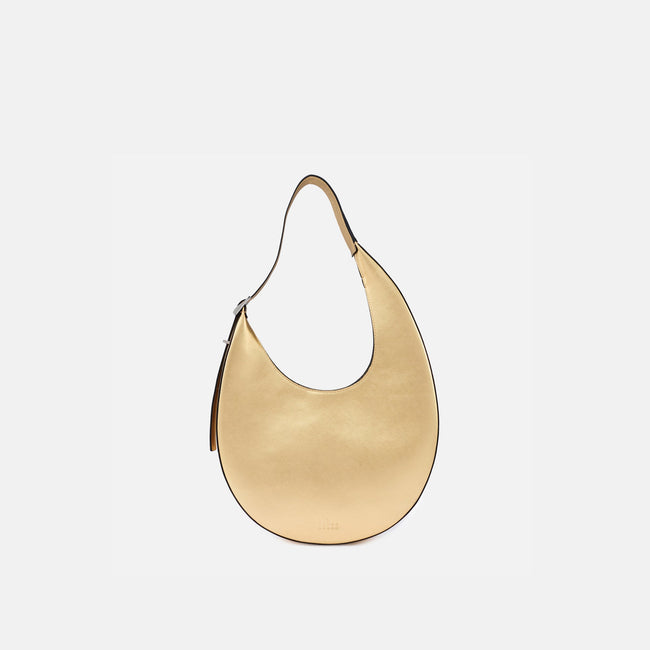 INA CRESCENT BAG MEDIUM METALLIC GOLD Hover Image