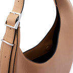 INA CRESCENT BAG MEDIUM PEBBLE ALMOND