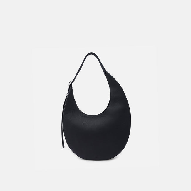 INA CRESCENT BAG MEDIUM PEBBLE BLACK Hover Image