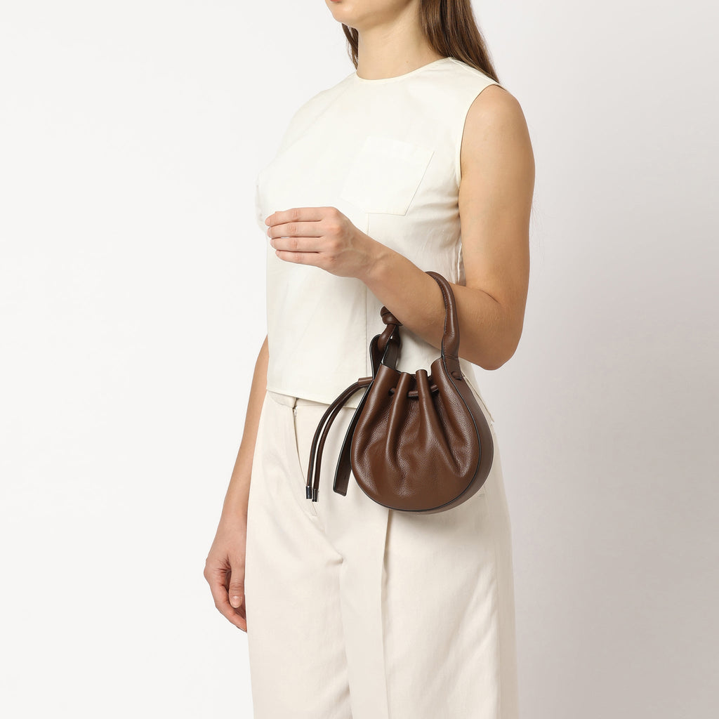 INA MINI CROSSBODY PEBBLE CACAO