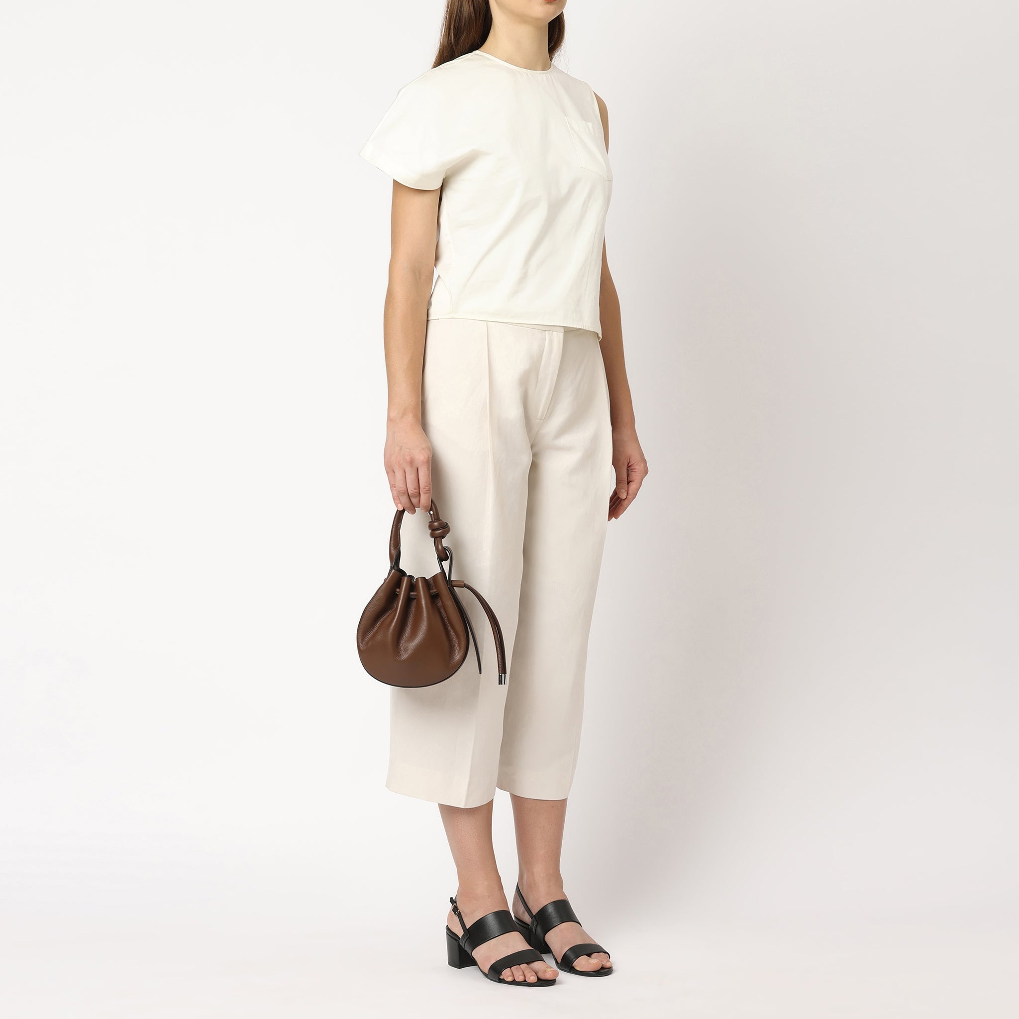 INA MINI CROSSBODY PEBBLE CACAO