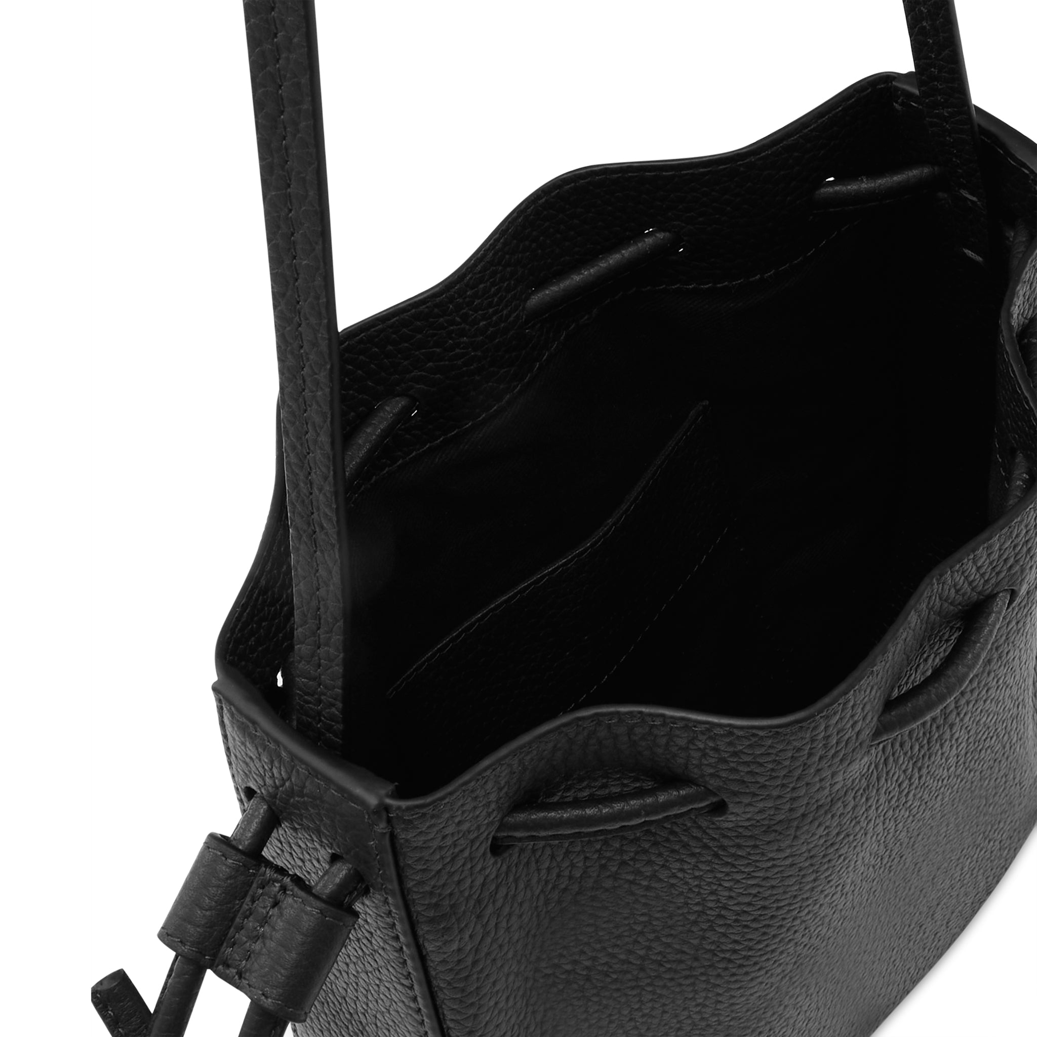 INA MINI CROSSBODY N°2 PEBBLE BLACK