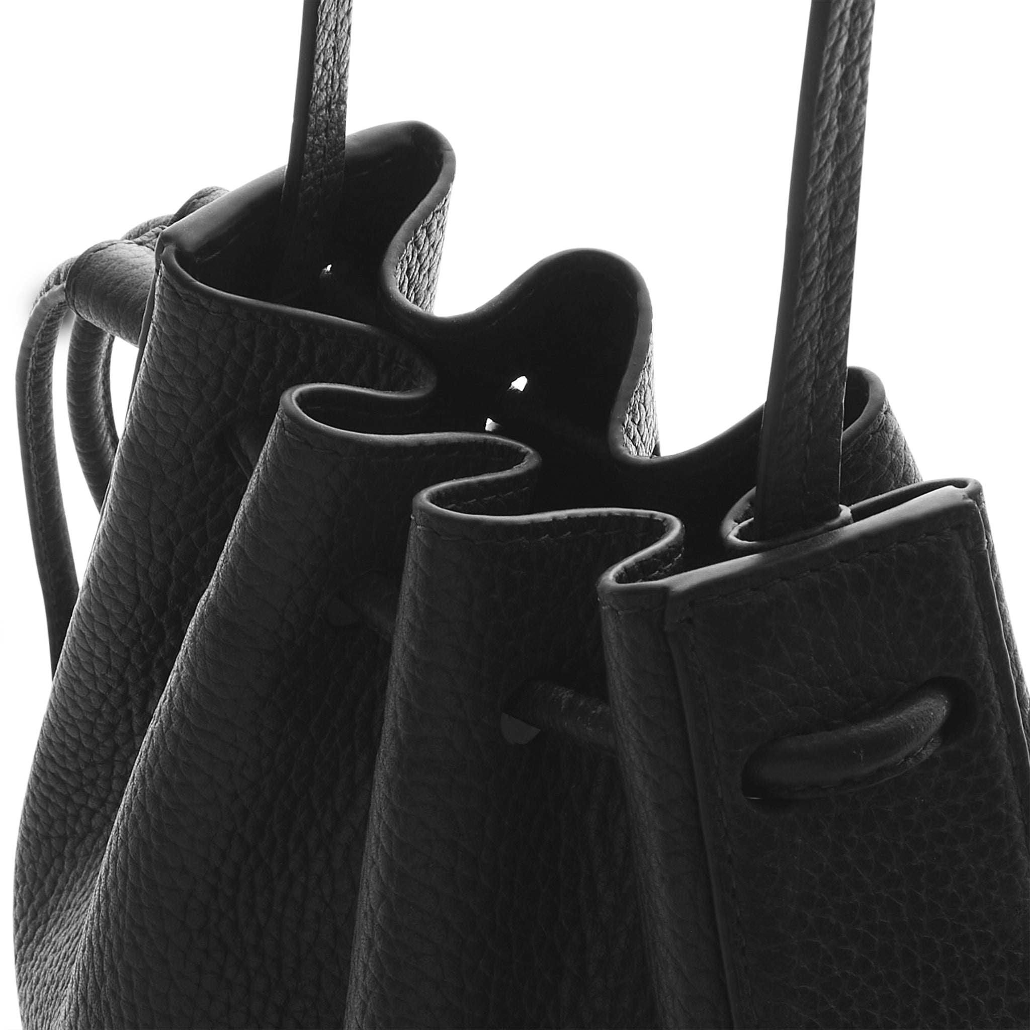 INA MINI CROSSBODY N°2 PEBBLE BLACK