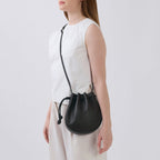 INA MINI CROSSBODY N°2 PEBBLE BLACK