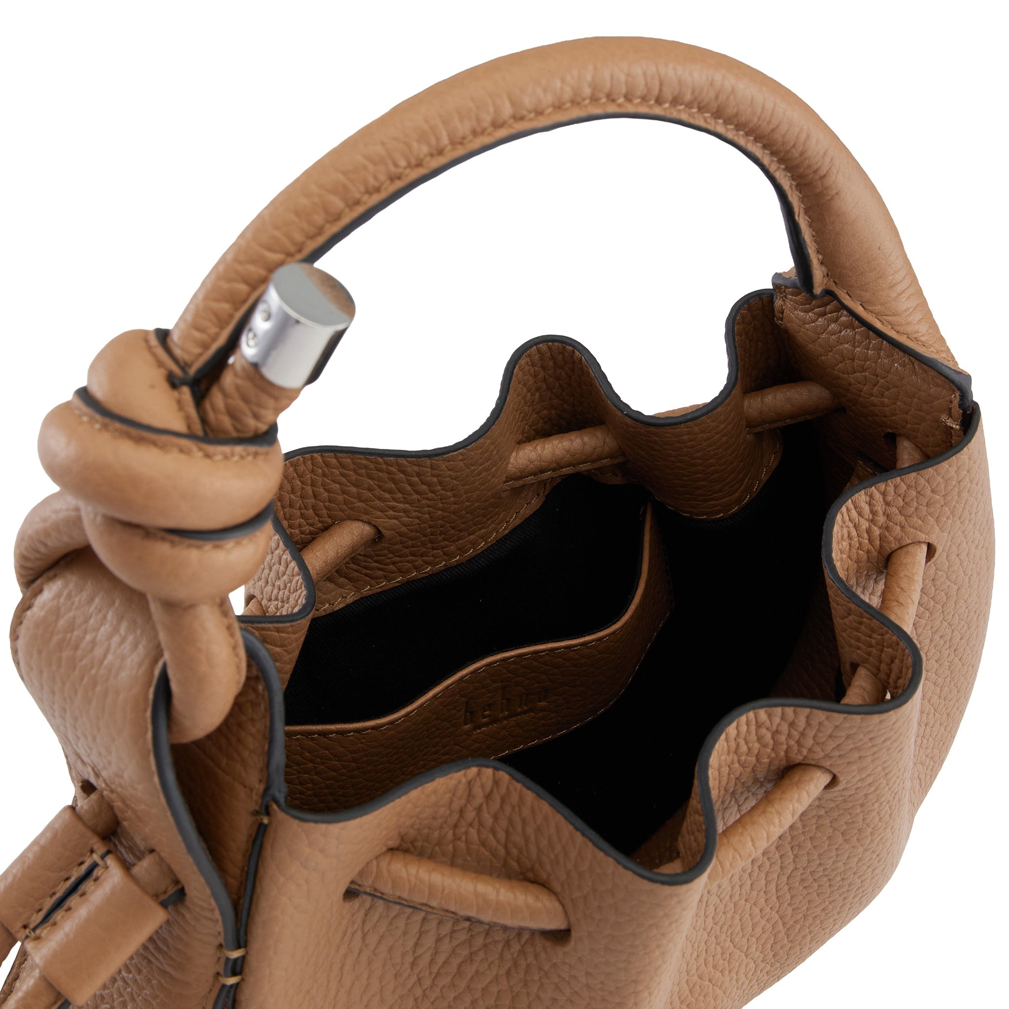 INA MINI CROSSBODY PEBBLE ALMOND