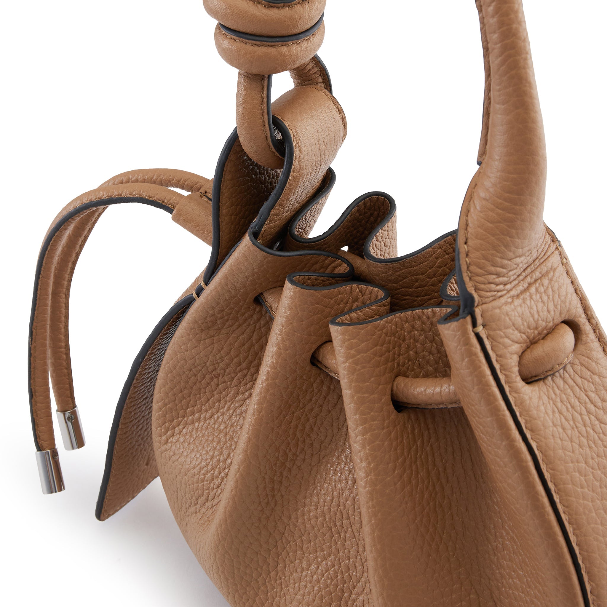 INA MINI CROSSBODY PEBBLE ALMOND