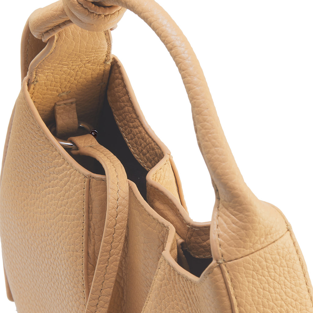 INA MINI CROSSBODY PEBBLE PLEAT BISQUE