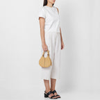 INA MINI CROSSBODY PEBBLE PLEAT BISQUE