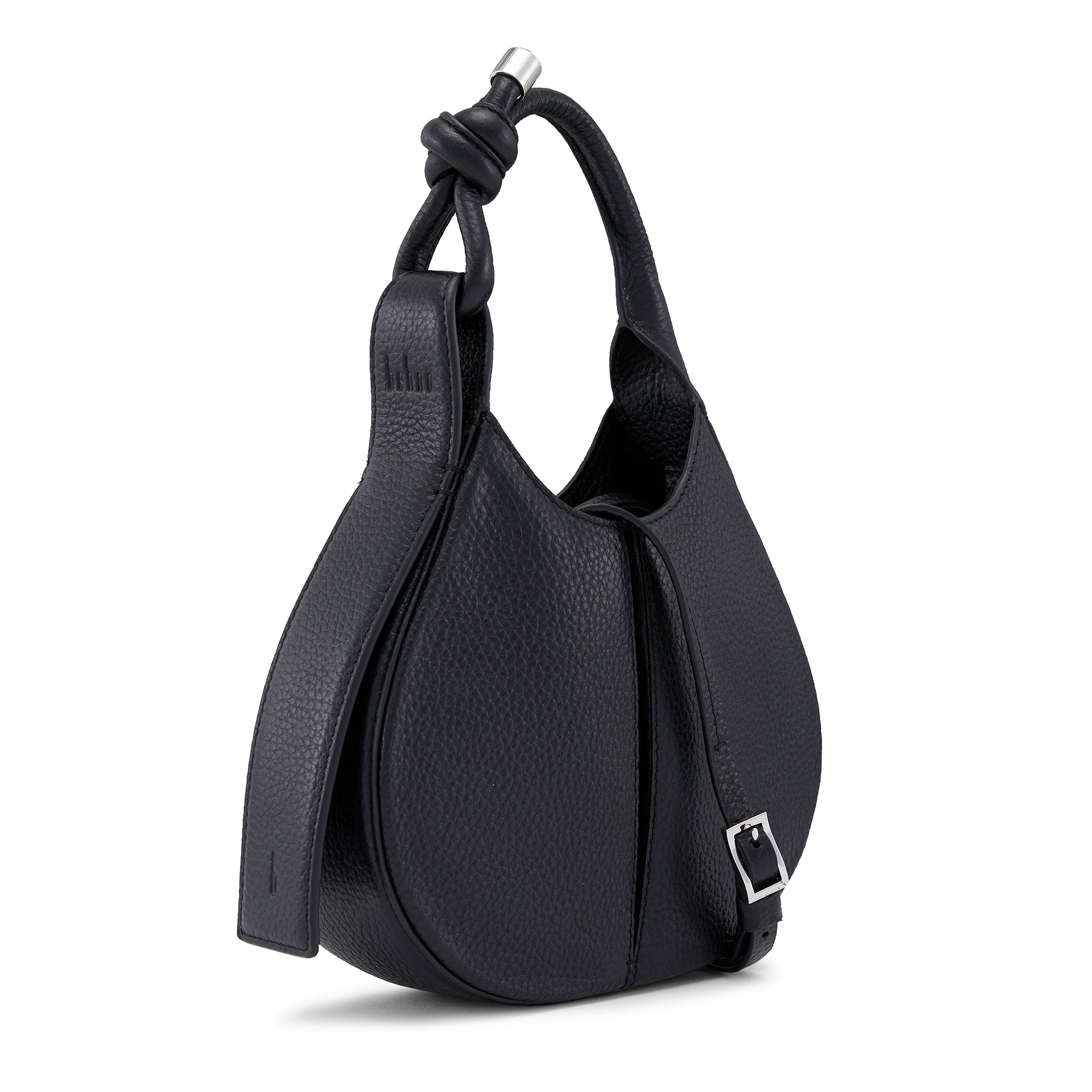 INA MINI CROSSBODY PEBBLE PLEAT BLACK