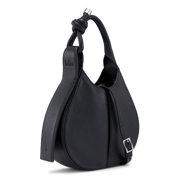 INA MINI CROSSBODY PEBBLE PLEAT BLACK Main Image