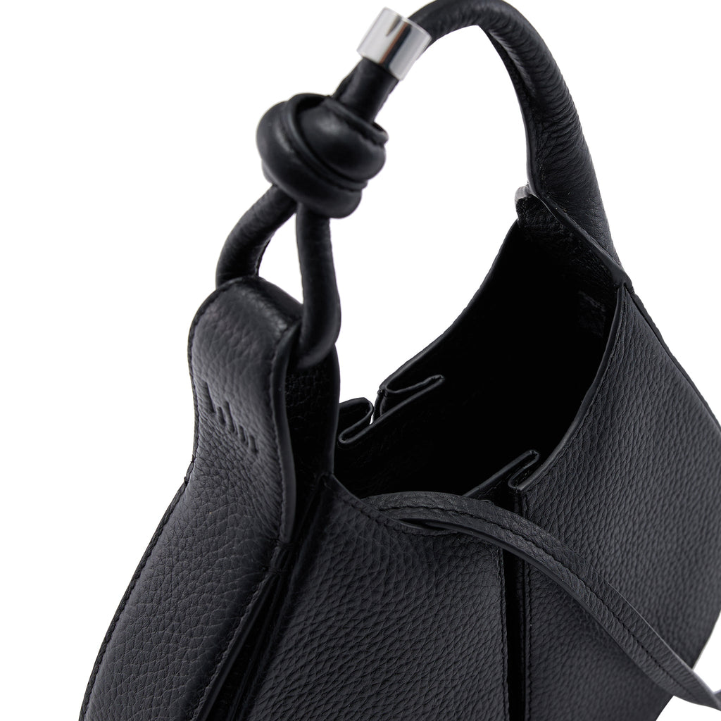 INA MINI CROSSBODY PEBBLE PLEAT BLACK