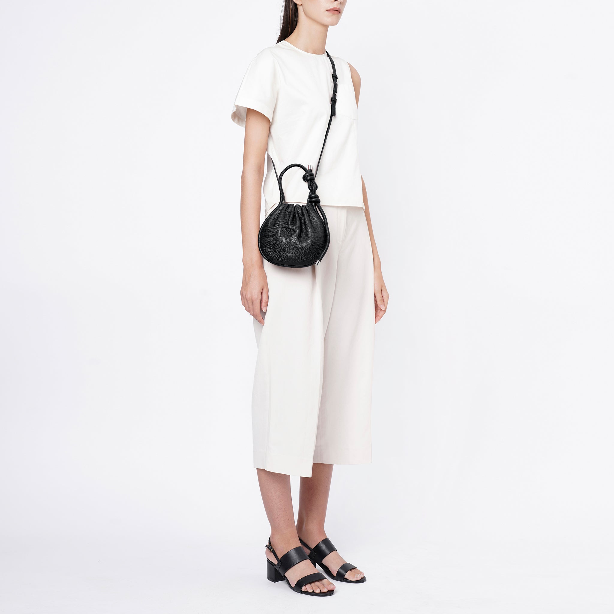 INA MINI POTLI PEBBLE BLACK