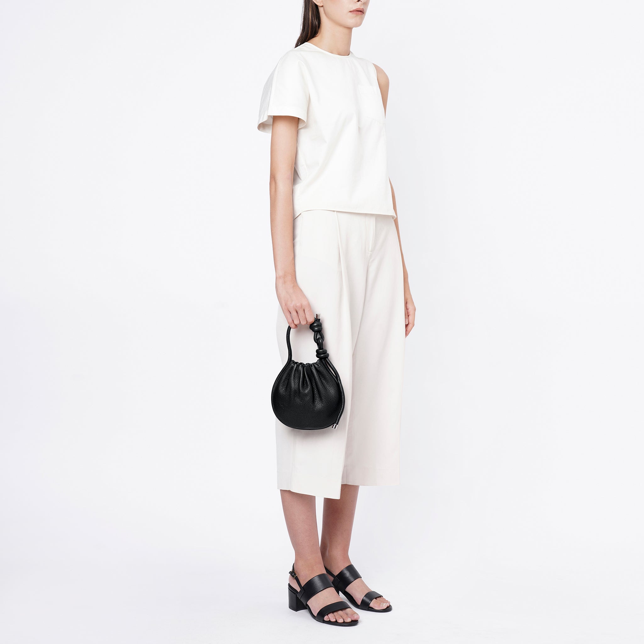 INA MINI POTLI PEBBLE BLACK