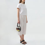 INA MINI POTLI RAFFIA BLACK/BROWN