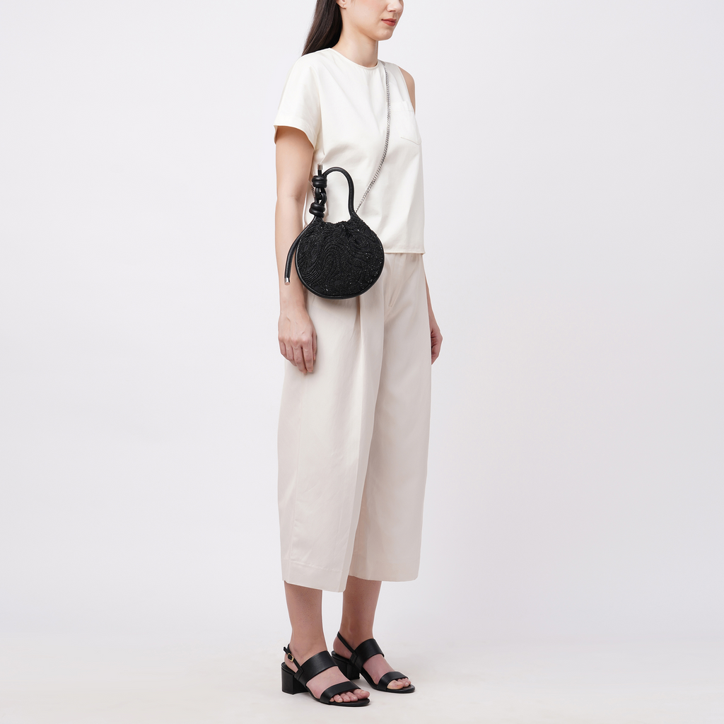 INA MINI POTLI SUMINAGASHI BLACK