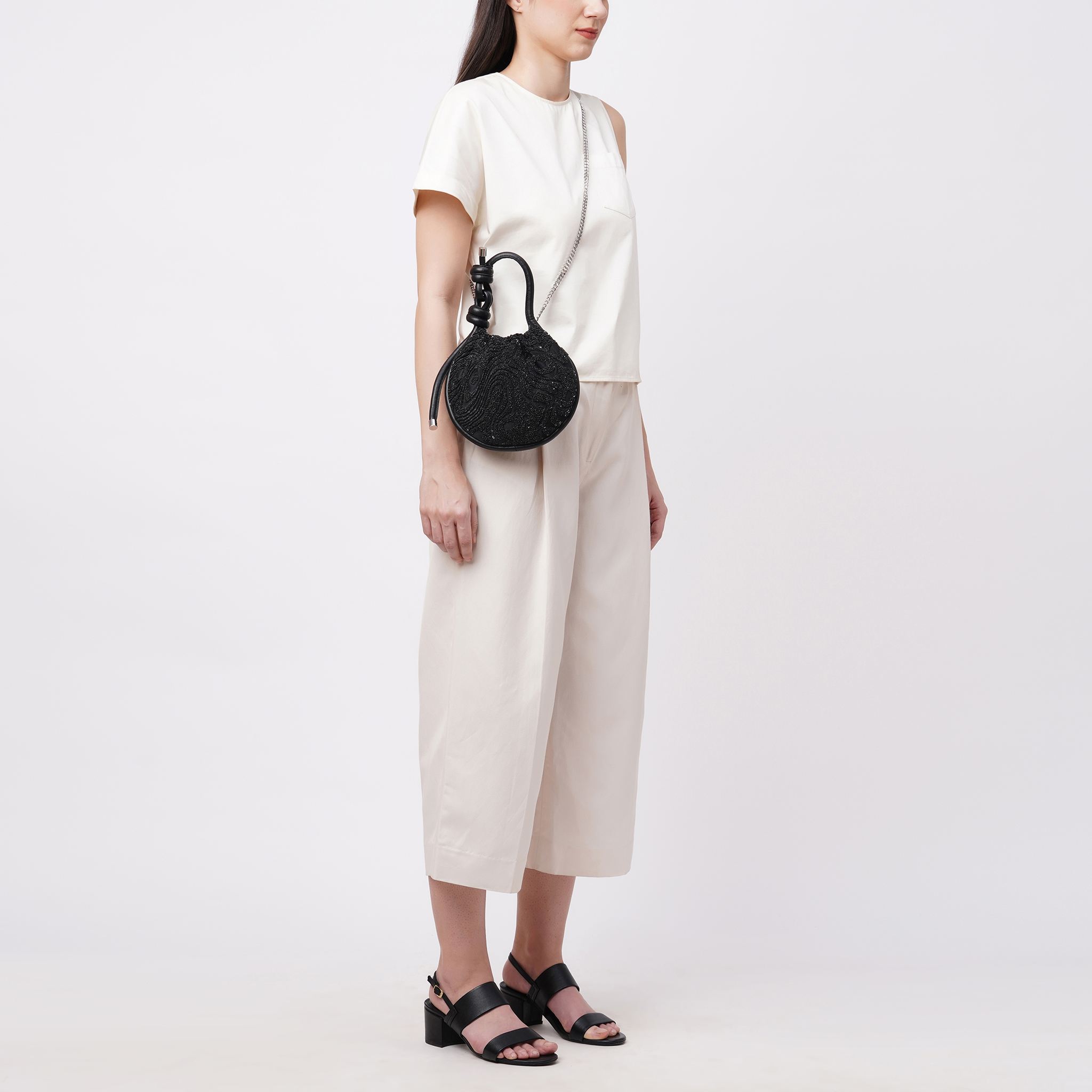 INA MINI POTLI SUMINAGASHI BLACK