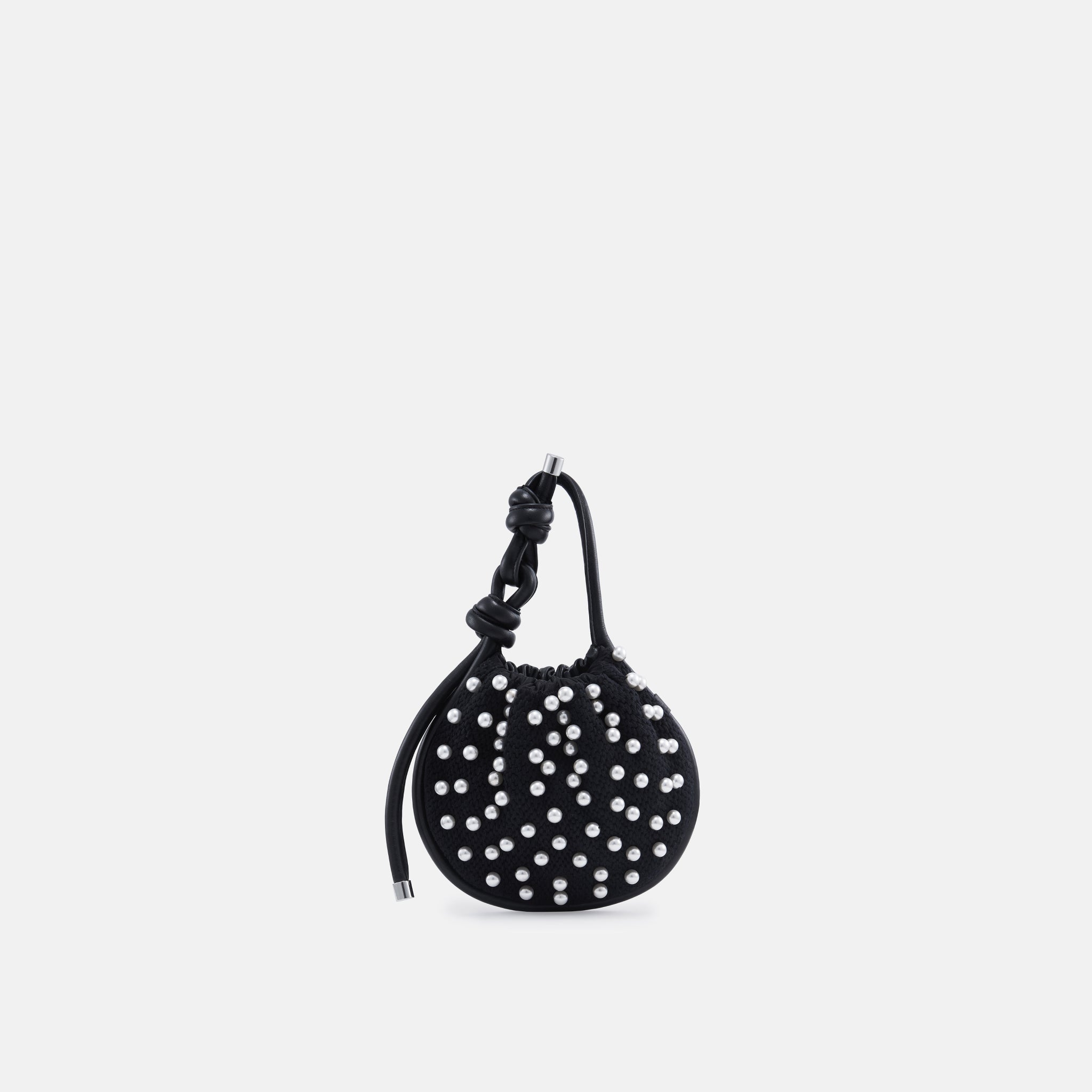 INA MINI POTLI PEARLS BLACK