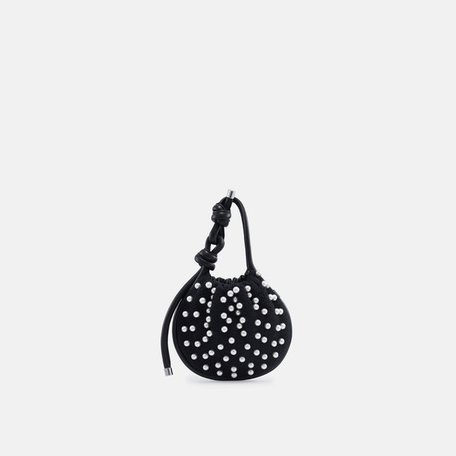INA MINI POTLI PEARLS BLACK Hover Image