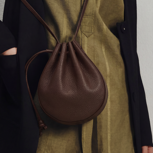 INA MINI CROSSBODY N°2 PEBBLE CACAO Main Image