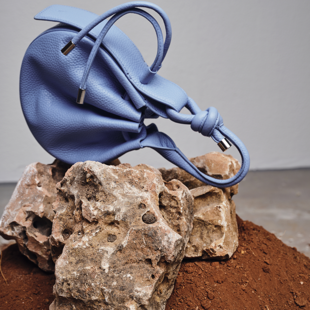 INA MINI CROSSBODY PEBBLE OCEAN BLUE