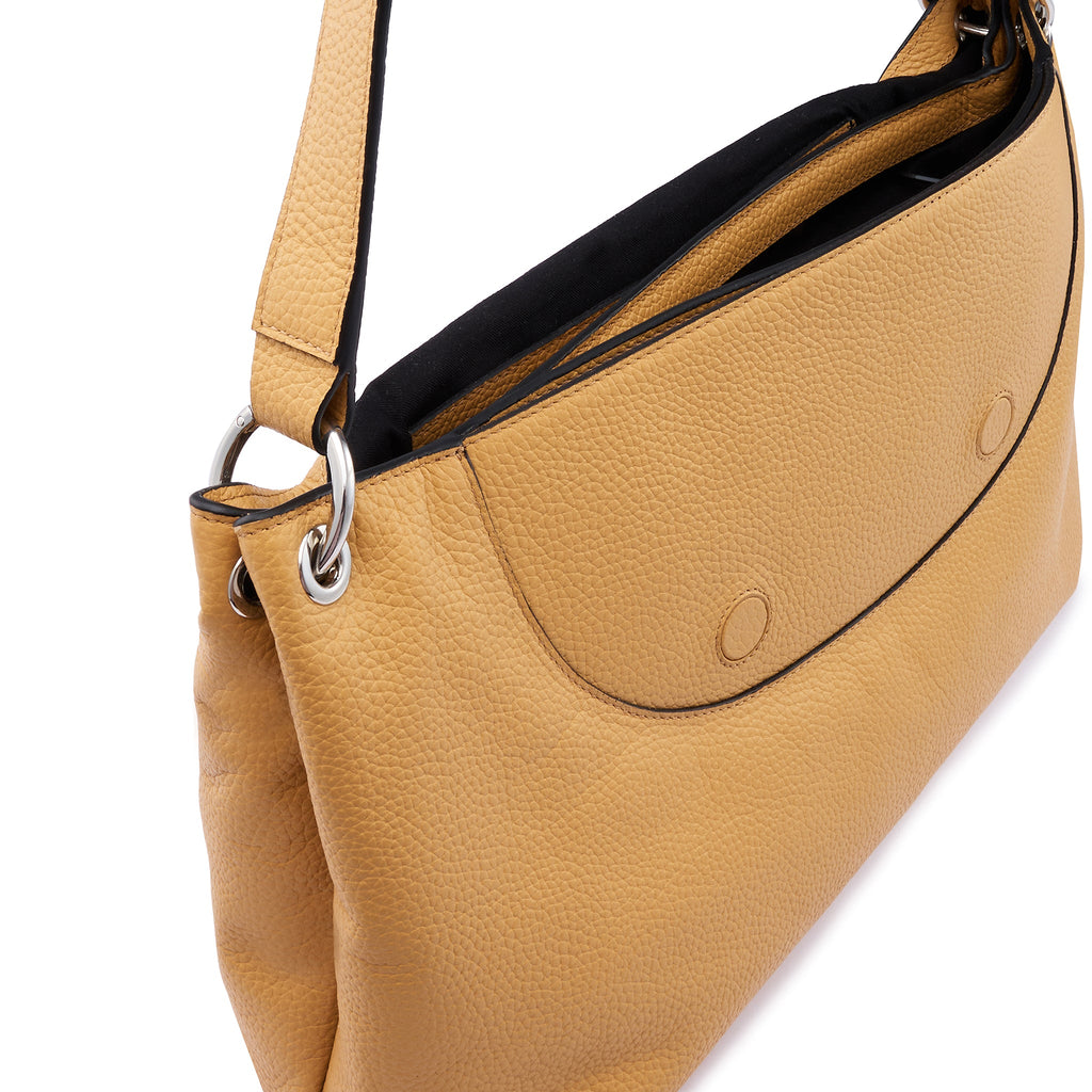 JUDITH SATCHEL LARGE PEBBLE BISQUE