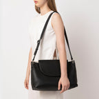 JUDITH SATCHEL LARGE PEBBLE BLACK