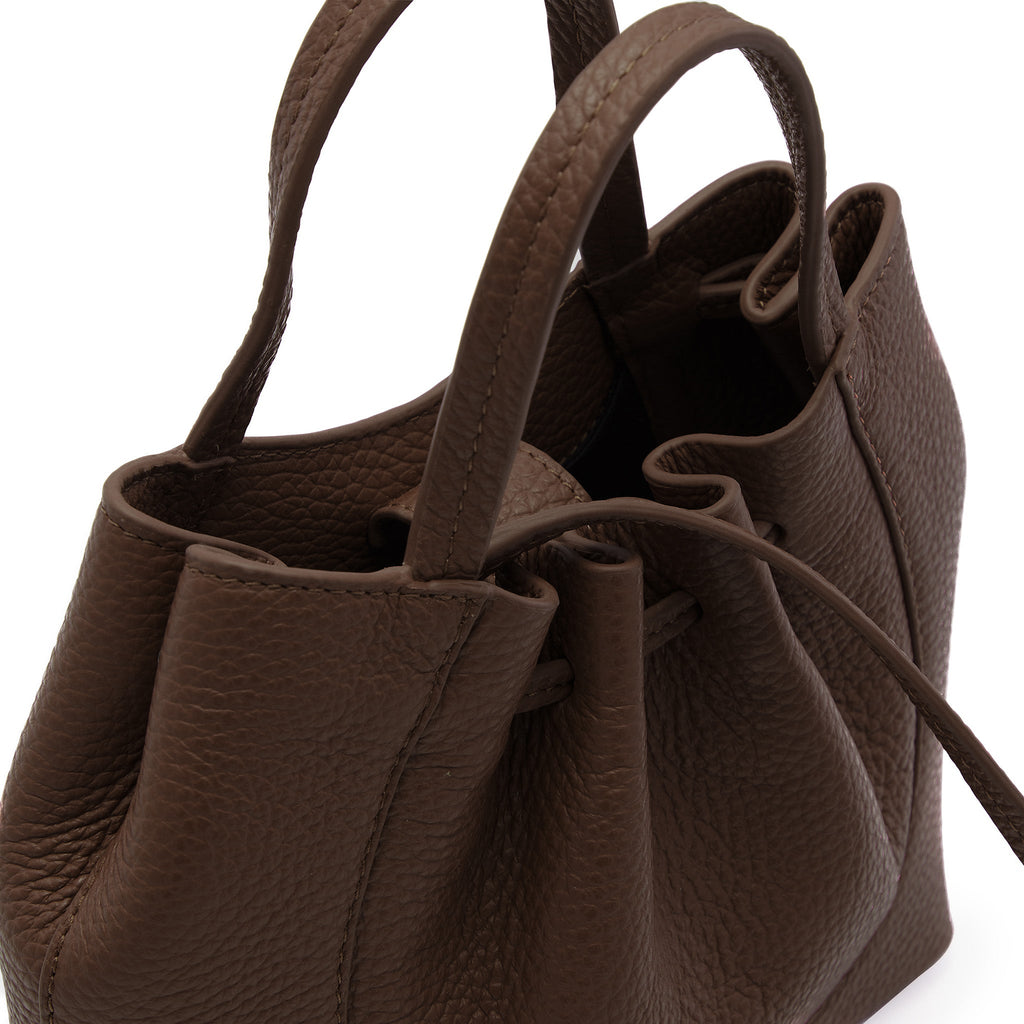 KATRINA MINI TOTE PEBBLE CACAO