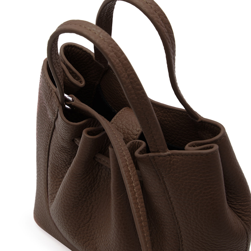 KATRINA MINI TOTE PEBBLE CACAO