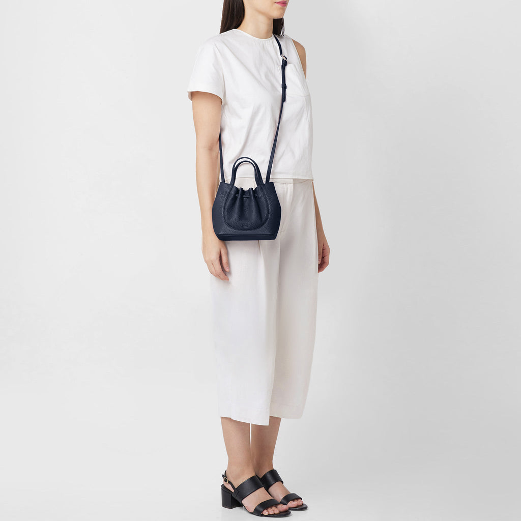KATRINA MINI TOTE PEBBLE NAVY