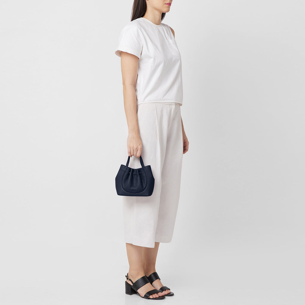 KATRINA MINI TOTE PEBBLE NAVY