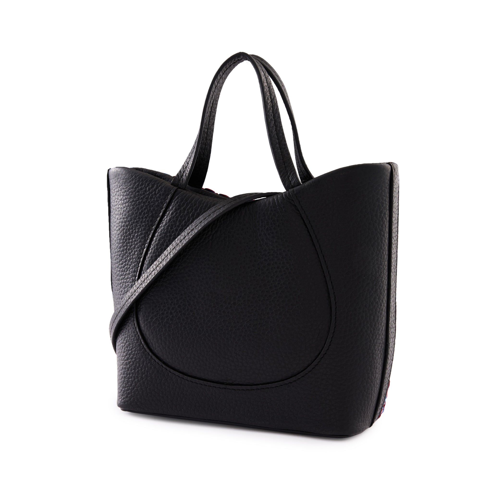 KATRINA MINI TOTE RAFFIA PEBBLE BLUE/GREEN